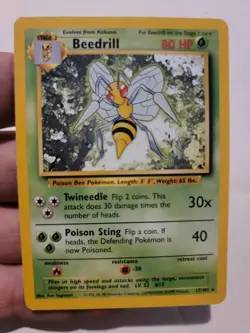 Pokemon TCG Card Vintage 1999 WOTC Game Freak Nintendo Wizards 90s Beedrill - Image 1