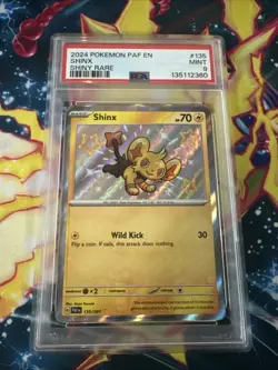 2024 POKEMON PAF EN-PALDEAN FATES SHINY RARE #135 SHINX PSA 9 - Image 1
