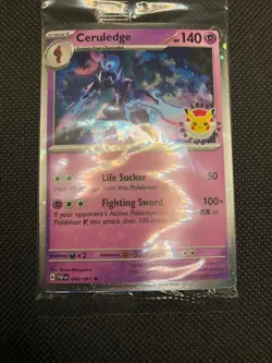 Ceruledge 040/091 Pokemon Day Stamped Promo Pokemon TCG SEALED - Image 1