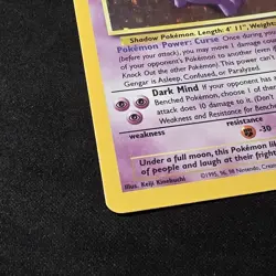 Pokemon TCG Gengar 5/62 Fossil Set UNLIMITED Holofoil Rare - Image 2
