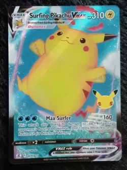 Pokemon Celebrations 009/025 Surfing Pikachu VMAX Ultra Rara Foil (EN) - Image 2