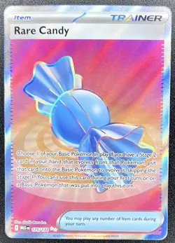 Rare Candy 175/132 Mega Evolution Ultra Rare Full Art Pokemon NM - Image 1