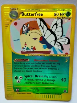 Butterfree 005/165 Pokemon Expedition Base Set Reverse Holo LP/NM - Image 2