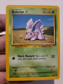 Pokemon TCG Card Vintage 1999 WOTC Game Freak Nintendo Wizards 90s Nidoran - Image 1