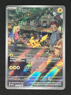 2023 Pokemon PIKACHU #173/165 Scarlet & Violet 151 Illustration Rare English - Image 1