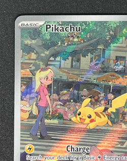 2023 Pokemon PIKACHU #173/165 Scarlet & Violet 151 Illustration Rare English - Image 3