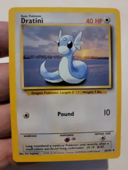 Pokemon TCG Card Vintage 1999 WOTC Game Freak Nintendo Wizards 90s Dratini - Image 1