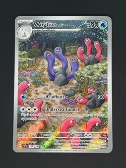 Wugtrio 224/091 - Pokemon Paldean Fates - Illustration Rare Holo - NM - Image 1