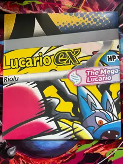 Pokemon Ascended Heroes Mega Lucario ex Poster 39x27 Official Promo Large - Image 4