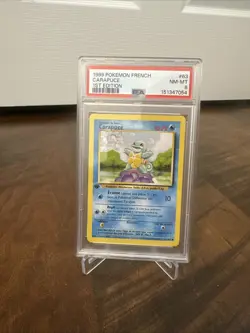 1999 Pokemon FRENCH 1st Edition Base Set Carapuce 63/102 PSA 8 - Squirtle - Image 1