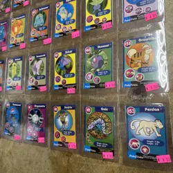 Lot of 28x Pokemon 1998 PokeTrivia Burger King Movie Promo GENGAR VAPOREON +more - Image 4