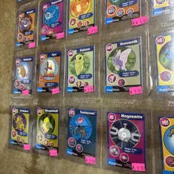 Lot of 28x Pokemon 1998 PokeTrivia Burger King Movie Promo GENGAR VAPOREON +more - Image 5
