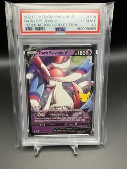 2021 Pokemon Celebrations Black Star Promo BSP Mint Dark Sylveon V #134 PSA 10 - Image 1