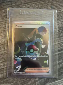Pokemon Penny Full Art Trainer Supporter Special Illustration Rare SV: Paldean … - Image 2