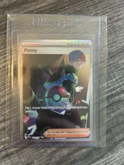 Pokemon Penny Full Art Trainer Supporter Special Illustration Rare SV: Paldean … - Image 4
