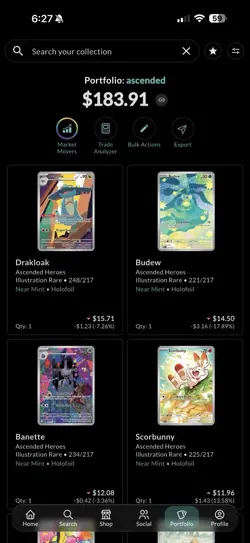 Pokemon Ascended Heroes IR 24 Lot: Drakloak, Budew, Banette, Scorbunny, Wattrel - Image 1
