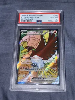 Pokemon Dri Ethan's Ho-Oh EX Rivals Ultra Rare Card #209 PSA 10 - Image 1