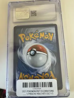 POKEMON CGC 9.5 2021 Celebrations Classic Collection Birthday Pikachu #24 Holo - Image 2