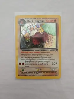 Pokemon TCG Dark Dugtrio Team Rocket 6/82 Holo Rare 2000 50 HP - Image 1