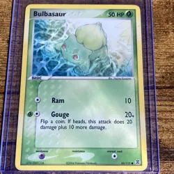 Bulbasaur 55/112 | XY FireRed & LeafGreen | Non-Holo Pokemon TCG 2004 Vintage LP - Image 1