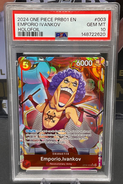 2024 One Piece English PRB-01 OP06-003 Emporio Ivankov Holofoil PSA 10 GEM MINT - Image 1