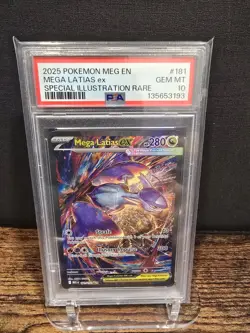 PSA 10 2025 POKEMON MEG EN-MEGA EVOLUTION | SIR MEGA LATIAS EX 181 - Image 1