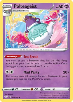 Polteageist 083/189 Trick or Trade Regular NM-Mint Pokemon Card TCG - Image 1