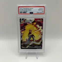 Pikachu VMAX TG17 PSA 10 Lost Origin Trainer Gallery Full Art Gem Mint PSA 10 - Image 1