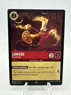 Lumiere Firey Friend 113/204 Rare Disney Lorcana Ursula’s Return - Image 1