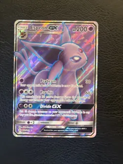 Espeon GX 140/149 Sun & Moon Base Full Art Ultra Rare Holo Pokemon Card - Image 1