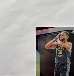 2024-25 #7 Panini Prizm Black Stephen Curry Silver Prizm Night Night Clean GOAT - Image 3