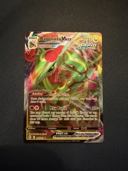 Pokemon Rayquaza VMAX Holo Card Evolving Skies 111/203 Near Mint - Image 1
