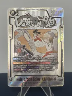 Bulma/Son Goku Childhood SB01-057 Manga Booster SR Dragon Ball Card English - Image 1