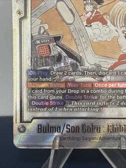 Bulma/Son Goku Childhood SB01-057 Manga Booster SR Dragon Ball Card English - Image 5