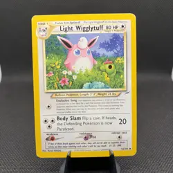 Pokemon TCG Light Wigglytuff Card 54/105 Neo Destiny Unlimited LP+ WOTC Vintage - Image 1
