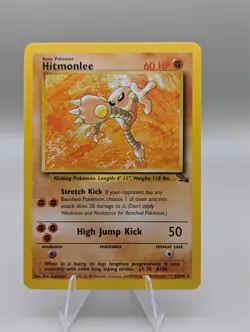 Rare Pokemon Card Hitmonlee 22/62 Fossil Set Rare Non-Holo - Image 1