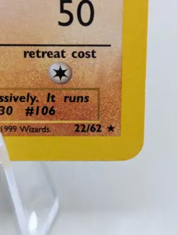 Rare Pokemon Card Hitmonlee 22/62 Fossil Set Rare Non-Holo - Image 4