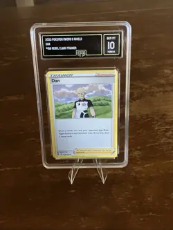Pokemon Rebel Clash Dan Uncommon Trainer Card 158/192 Graded GMA 10 Gem Mint - Image 2