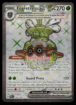 Pokemon Cards Forretress ex 230/193 Paldea Evolved Ultra Rare NM - Image 1
