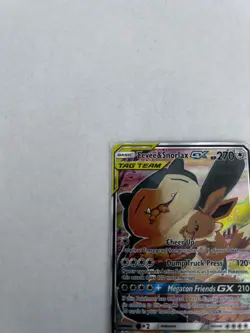 Pokemon TCG Eevee & Snorlax GX SM169 Holo Card MP Condition - Image 4