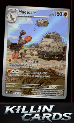 Mudsdale - 175/162 175/162 Pokemon Illustration Rare SV05: Temporal Forces Card - Image 1