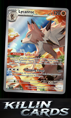 Lycanroc - 166/159 166/159 Pokemon Illustration Rare SV09: Journey Together Card - Image 1