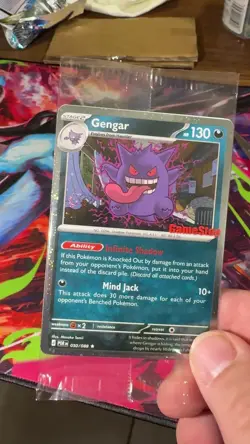 *DOUBLE SWIRL* Above The Bed + Left Of Gengar! 050/088 Gamestop Promo Pkmn Card - Image 2