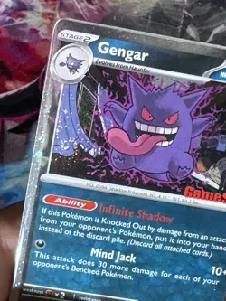 *DOUBLE SWIRL* Above The Bed + Left Of Gengar! 050/088 Gamestop Promo Pkmn Card - Image 4
