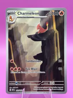 Pokemon TCG Charmeleon Scarlet Violet-151 Illustration Rare Card 169/165 - Image 1
