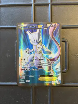 Pokemon Mewtwo EX TCG Full Art Holo Ultra Rare Card Breakthrough 157/162 - Image 1