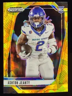 2025 Panini Prizm Draft Picks - Ashton Jeanty #13 Gold Ice Prizm (RC) - Image 1