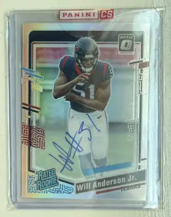 2023 Panini Donruss Optic - Rated Rookie Will Anderson On Card Auto /75 - Image 1