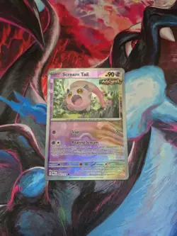 Scream Tail 042/131 Poke Ball Reverse Holo Card Prismatic Evolutions - Image 1