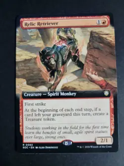 Relic Retriever (Extended Art) Rare MTG Secrets of Strixhaven Commander - Image 1